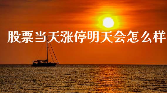 股票当天涨停明天会怎么样_https://m.jnlaobingbanjia.com_全球市场_第1张