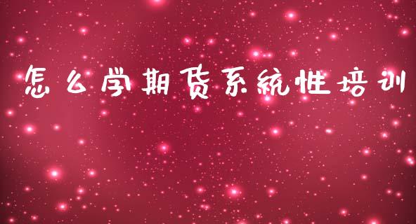 怎么学期货系统性培训_https://m.jnlaobingbanjia.com_全球市场_第1张