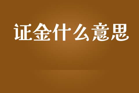 证金什么意思_https://m.jnlaobingbanjia.com_金融监管_第1张