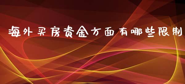 海外买房资金方面有哪些限制_https://m.jnlaobingbanjia.com_股市新闻_第1张