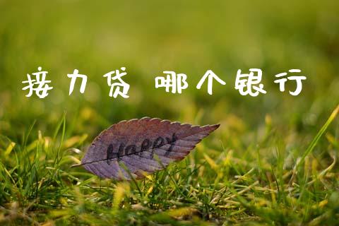 接力贷 哪个银行_https://m.jnlaobingbanjia.com_金融监管_第1张