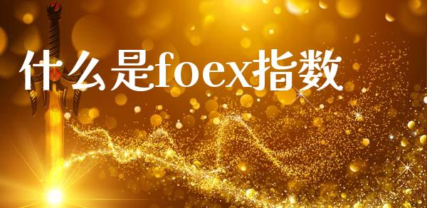 什么是foex指数_https://m.jnlaobingbanjia.com_股市新闻_第1张