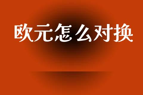 欧元怎么对换_https://m.jnlaobingbanjia.com_金融监管_第1张