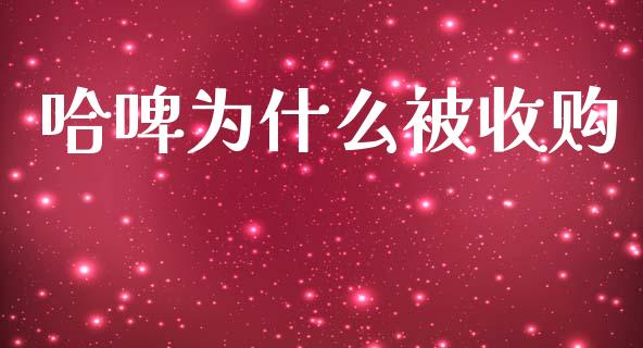 哈啤为什么被收购_https://m.jnlaobingbanjia.com_金融监管_第1张
