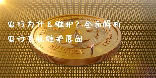 农行为什么维护?全面解析农行系统维护原因_基金市场_第1张_全球市场_股市新闻_理财规划_金融监管_区块链_基金市场 农行为什么维护?全面解析农行系统维护原因_https://m.jnlaobingbanjia.com_基金市场_第1张