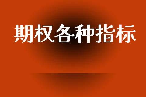 期权各种指标_https://m.jnlaobingbanjia.com_区块链_第1张