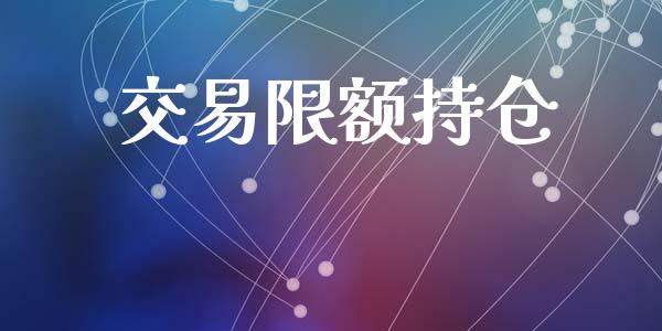 交易限额持仓_https://m.jnlaobingbanjia.com_理财规划_第1张