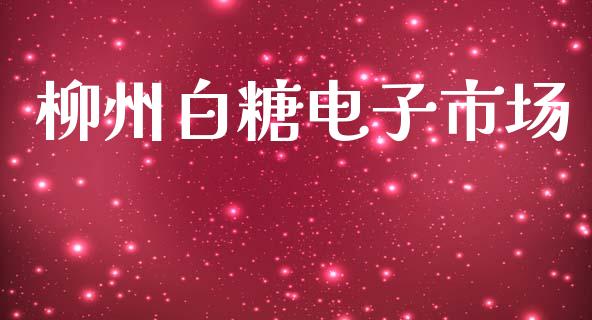 柳州白糖电子市场_https://m.jnlaobingbanjia.com_金融监管_第1张