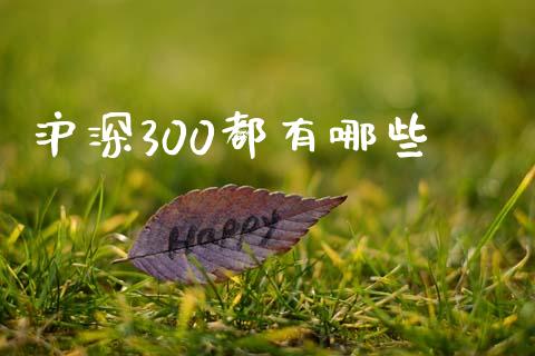 沪深300都有哪些_https://m.jnlaobingbanjia.com_基金市场_第1张