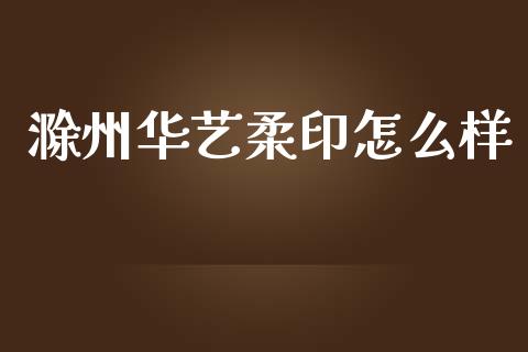 滁州华艺柔印怎么样_https://m.jnlaobingbanjia.com_金融监管_第1张