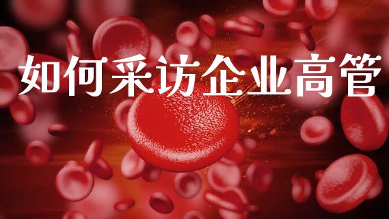 如何采访企业高管_https://m.jnlaobingbanjia.com_基金市场_第1张
