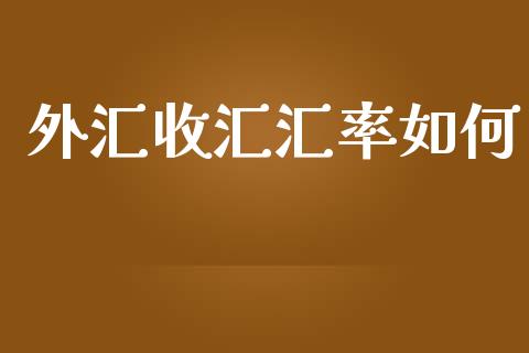 外汇收汇汇率如何_https://m.jnlaobingbanjia.com_金融监管_第1张