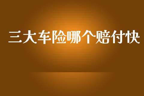 三大车险哪个赔付快_https://m.jnlaobingbanjia.com_理财规划_第1张