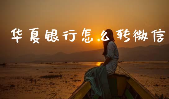 华夏银行怎么转微信_https://m.jnlaobingbanjia.com_基金市场_第1张