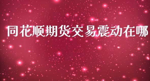 同花顺期货交易震动在哪_https://m.jnlaobingbanjia.com_股市新闻_第1张