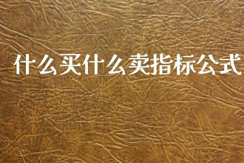 什么买什么卖指标公式_https://m.jnlaobingbanjia.com_基金市场_第1张