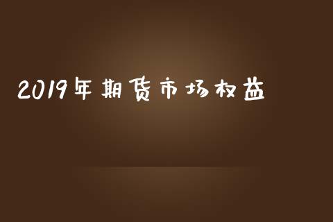 2019年期货市场权益_https://m.jnlaobingbanjia.com_全球市场_第1张