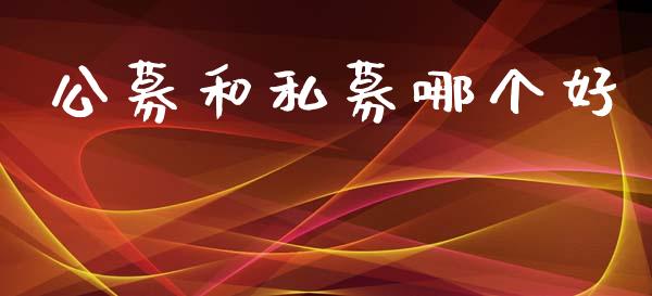 公募和私募哪个好_https://m.jnlaobingbanjia.com_基金市场_第1张