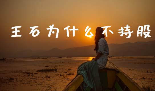 王石为什么不持股_https://m.jnlaobingbanjia.com_金融监管_第1张