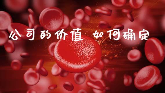 公司的价值 如何确定_https://m.jnlaobingbanjia.com_金融监管_第1张