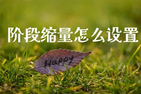 阶段缩量怎么设置_https://m.jnlaobingbanjia.com_全球市场_第1张