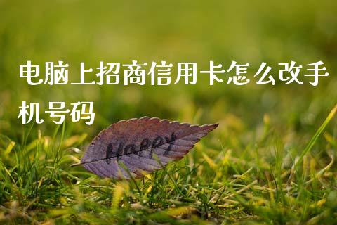 电脑上招商信用卡怎么改手机号码_https://m.jnlaobingbanjia.com_全球市场_第1张