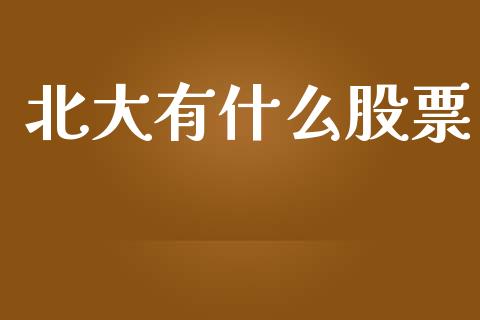北大有什么股票_https://m.jnlaobingbanjia.com_区块链_第1张