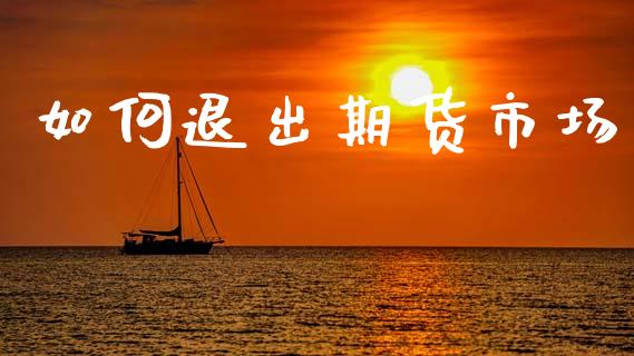 如何退出期货市场_https://m.jnlaobingbanjia.com_金融监管_第1张