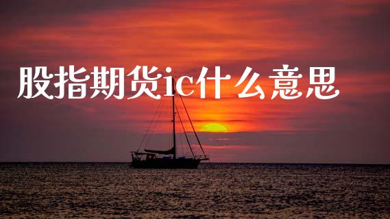 股指期货ic什么意思_https://m.jnlaobingbanjia.com_全球市场_第1张