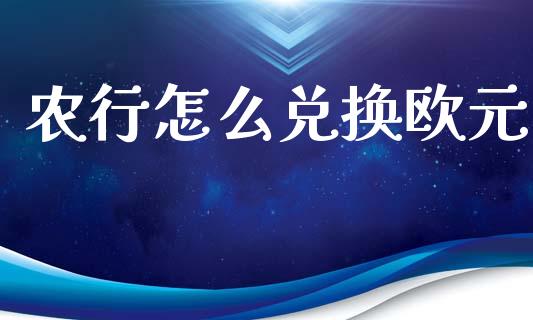 农行怎么兑换欧元_https://m.jnlaobingbanjia.com_区块链_第1张