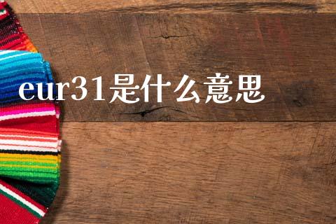eur31是什么意思_https://m.jnlaobingbanjia.com_基金市场_第1张