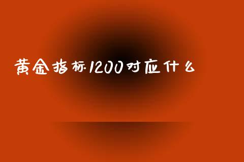黄金指标1200对应什么_https://m.jnlaobingbanjia.com_区块链_第1张
