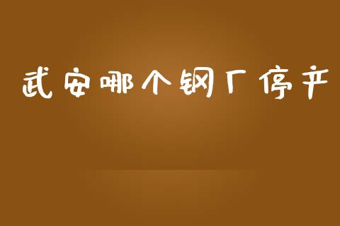 武安哪个钢厂停产_https://m.jnlaobingbanjia.com_全球市场_第1张