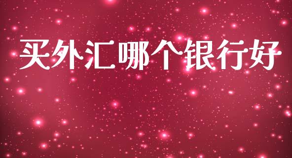 买外汇哪个银行好_https://m.jnlaobingbanjia.com_全球市场_第1张