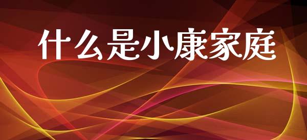 什么是小康家庭_https://m.jnlaobingbanjia.com_理财规划_第1张