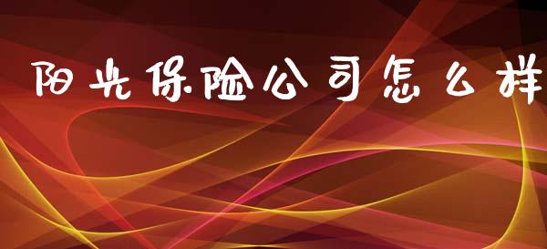 阳光保险公司怎么样_https://m.jnlaobingbanjia.com_基金市场_第1张