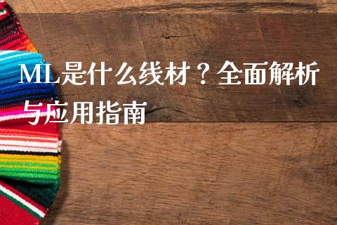 ML是什么线材？全面解析与应用指南_https://m.jnlaobingbanjia.com_理财规划_第1张
