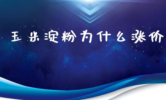 玉米淀粉为什么涨价_https://m.jnlaobingbanjia.com_基金市场_第1张