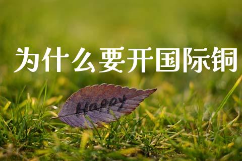 为什么要开国际铜_https://m.jnlaobingbanjia.com_理财规划_第1张