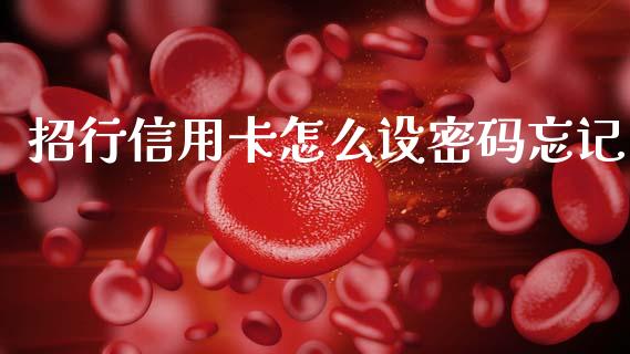 招行信用卡怎么设密码忘记_https://m.jnlaobingbanjia.com_股市新闻_第1张