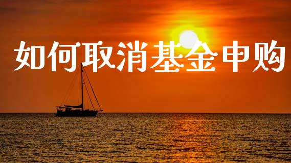 如何取消基金申购_https://m.jnlaobingbanjia.com_股市新闻_第1张