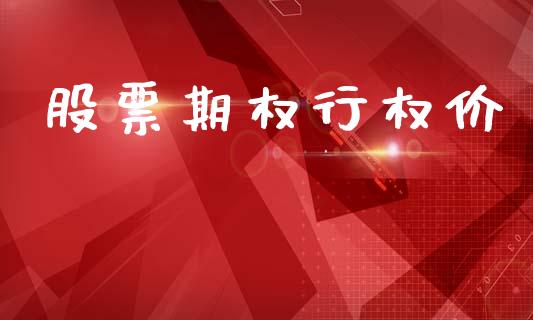 股票期权行权价_https://m.jnlaobingbanjia.com_股市新闻_第1张