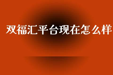 双福汇平台现在怎么样_https://m.jnlaobingbanjia.com_金融监管_第1张