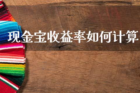 现金宝收益率如何计算_https://m.jnlaobingbanjia.com_金融监管_第1张