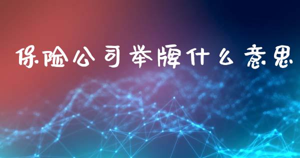 保险公司举牌什么意思_https://m.jnlaobingbanjia.com_理财规划_第1张