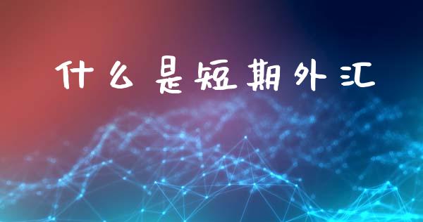 什么是短期外汇_https://m.jnlaobingbanjia.com_全球市场_第1张