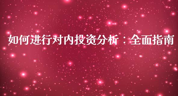 如何进行对内投资分析：全面指南_https://m.jnlaobingbanjia.com_金融监管_第1张
