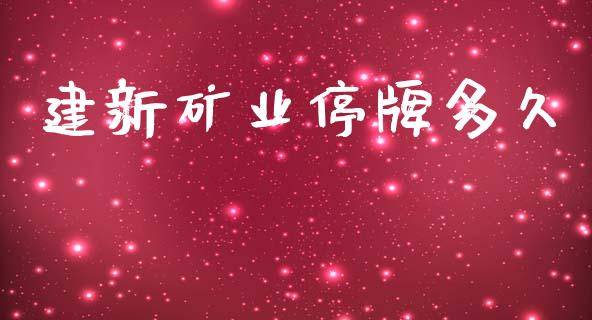 建新矿业停牌多久_https://m.jnlaobingbanjia.com_基金市场_第1张