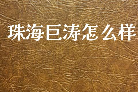 珠海巨涛怎么样_https://m.jnlaobingbanjia.com_基金市场_第1张