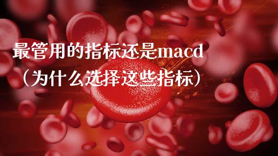 最管用的指标还是macd（为什么选择这些指标）_https://m.jnlaobingbanjia.com_股市新闻_第1张
